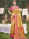 Deeva Sarees Mustard Yellow Paithani Silk Saree